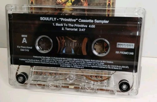 2000-2001 Rare Soulfly & Sepultura Cassette Singles W/Sleeves Tribal Metal - Picture 8 of 8