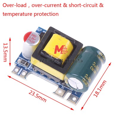 1-100PCS AC-DC 110V 120V 220V 230V To 5V Converter Board Module Power Supply US