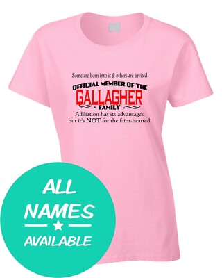 Nachname Damen T-Shirt Teammitglied Geschenk Name Familie Clan Sache Wiedersehen individuell