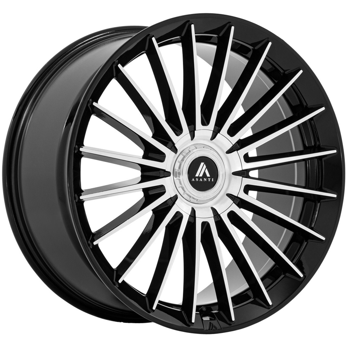 ASANTI AF211 20インチ 20x9 +27 Asanti AB048 Viceroy 5x112,5x120 Black Machined Face