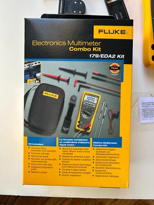 NEW Fluke 179/EDA2 Combo Kit Digital Multimeter 6000-count