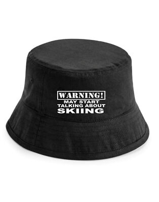 Warnung Kann über Skifahren Fischerhut Skifahrer Geschenk für Männer & Damen sprechen