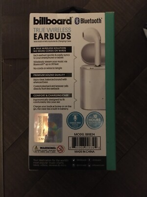 Billboard Bluetooth Earbuds Billboard Earbuds True Wireless