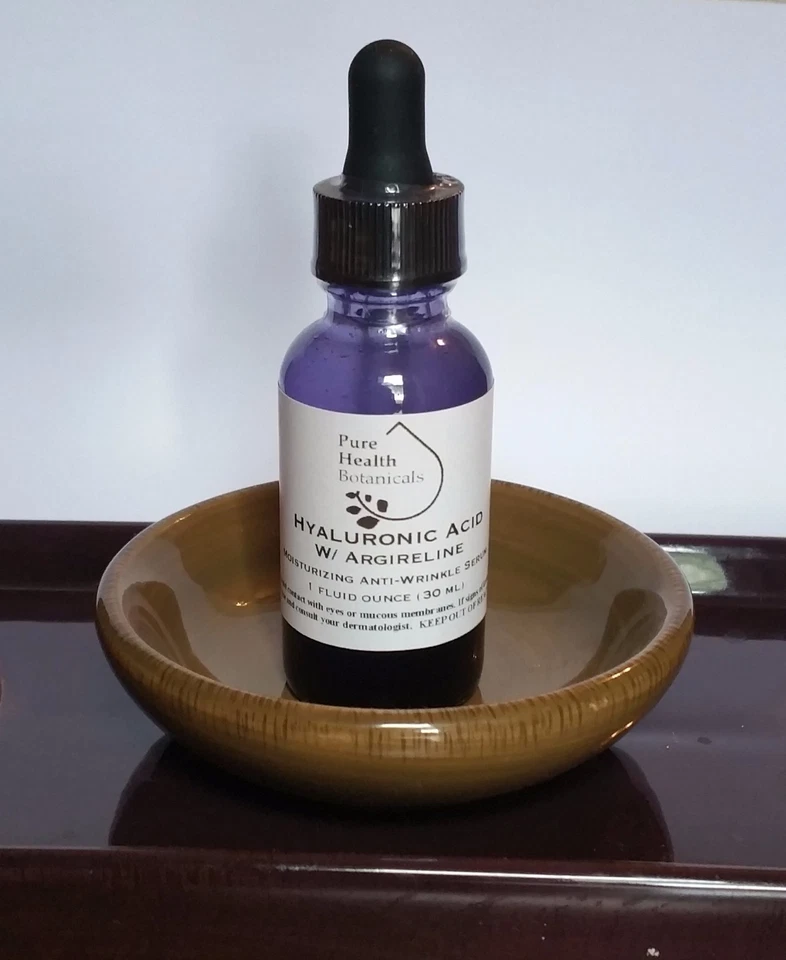PURE HEALTH BOTANICALS Argireline, Hyaluronic Acid Anti Wrinkle Peptide Serum-Needle Alternative,HA