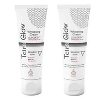 2 Packs Tetra Glow Depigmenting  whitening sensitive zone cream 2 X 50 gm
