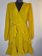 ASTR THE LABEL Silk Blend Midi Dress Sz M Wrap Front Whimsical Fairycore Ballet