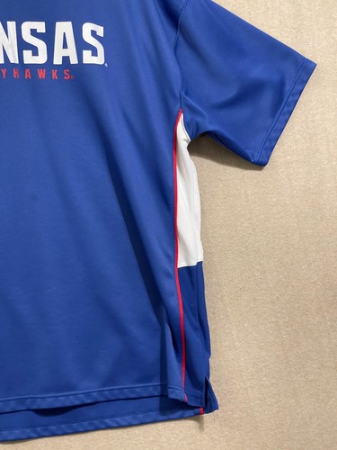 Colosseum Athletics KU Jayhawks Shirt Men's 2XL Royal Blue - Picture 4 of 11