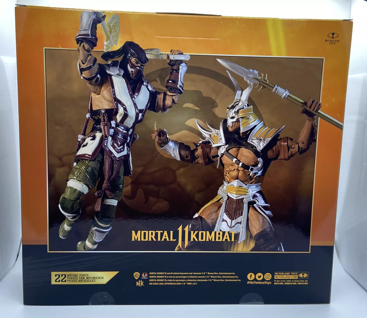  Sub Zero vs. Shao Khan Mortal Kombat 11 McFarlane Toys Action  Figure 2-Pack : Toys & Games