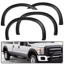 Factory Style Fender Flares Textured Fit For 99-07 Ford F250 F350 Super Duty 4Pc
