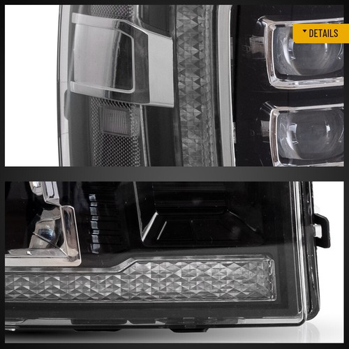 Halogen upgrad FULL LED Projector Headlights For 2007-2014 GMC Sierra 1500 2PCS - Imagen 12 de 13