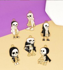 60Pcs new Halloween Charm bracelet necklace Pendants DIY Jewelry Making 31mm