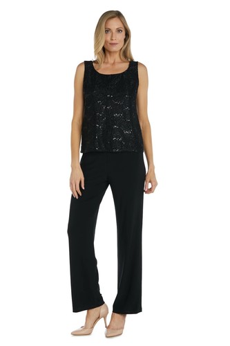 R&M Richards Women's Lace Duster Jacket Shell & Solid Pantsuit - Bride Pant Suit - Picture 71 of 86