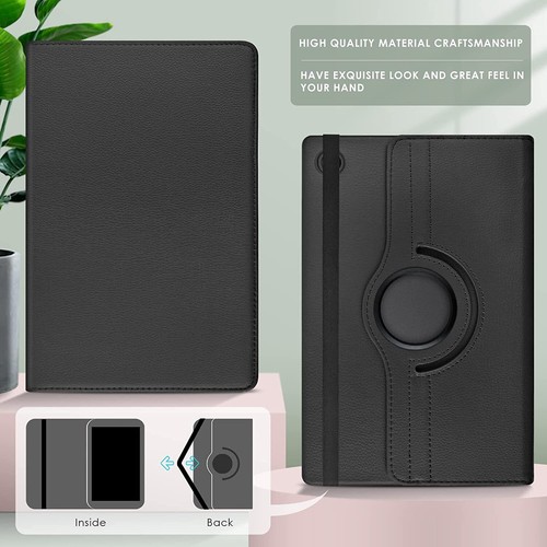 Custodia 360 rotante in pelle Samsung Galaxy Tab A8 10,5" (2021) X200/X205 - Foto 2 di 14