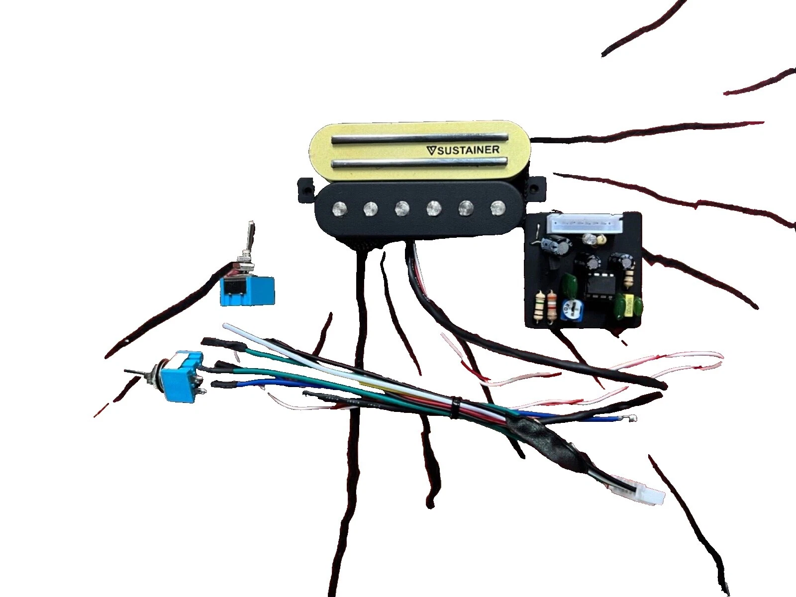 Pastillas de guitarra eléctrica Multicolor