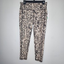 DKNY SPORT Women's Size L Snake-Print High-Waist 7/8 Leggings DP3P2950 NWT