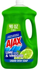 Ajax Ultra Liquid Dish Soap, Vinegar & Lime Scent, 90 fl oz - Sparkling Clean