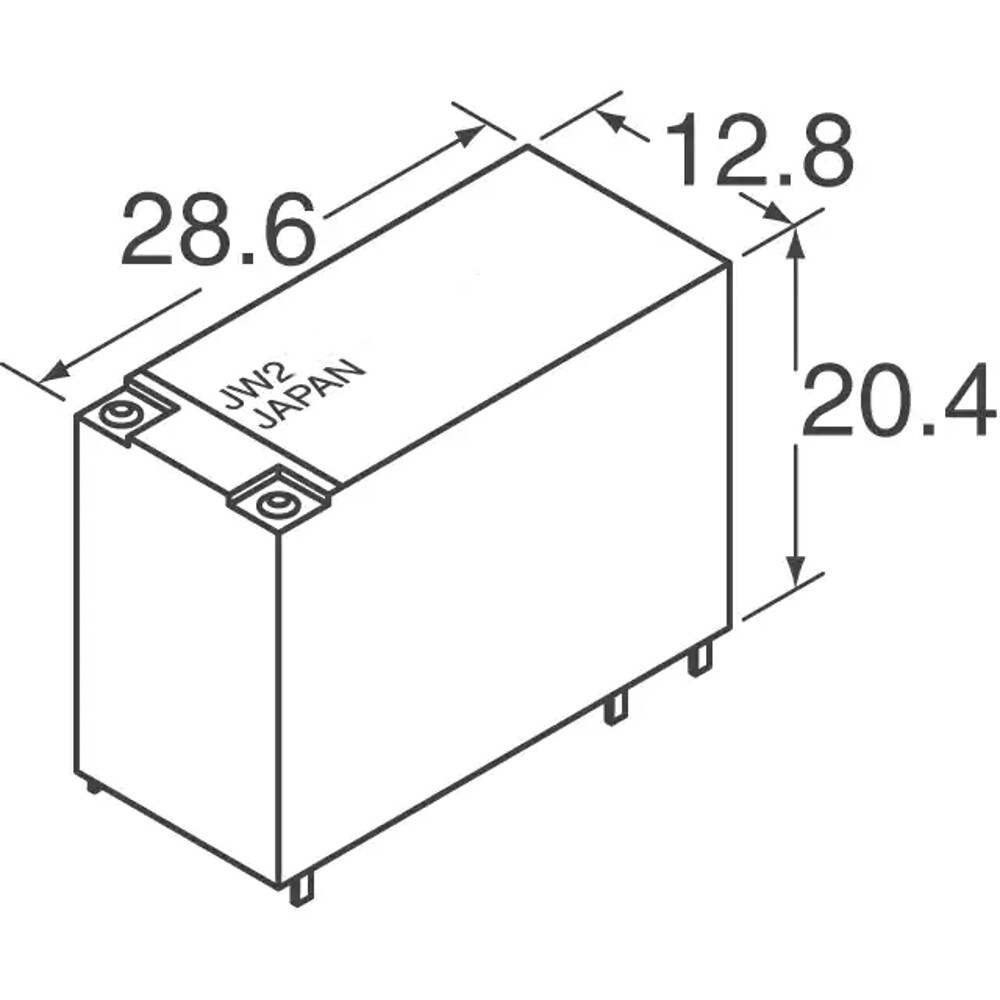 Panasonic, 24V dc Coil Non-Latching Relay DPDT PCB Mount, 2 Pole, JW2SN- DC24V - RS Components Indonesia Panasonic, 24V dc Coil Non-Latching Relay DPDT PCB Mount, 2 Pole, JW2SN- DC24V - RS Components Indonesia
