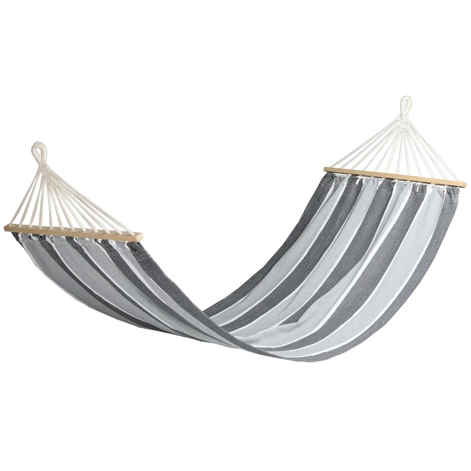 PATIO Hängematte Hängeliege Stabhängematte Outdoor streifen 200 x 80 cm