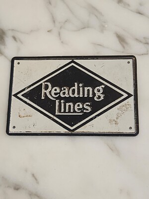 Leselinien Eisenbahn Post Müsli Blechschild Zug Metall Vintage 50er Jahre ''