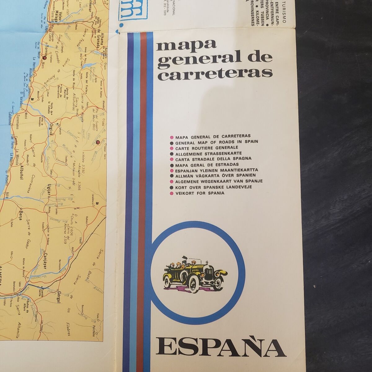 Espana Mapa General De Carreteras General Map of Spain Roads