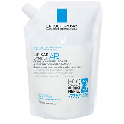 La Roche Posay Lipikar Syndet AP+ im umweltfreundlichen Refillsystem 400ml