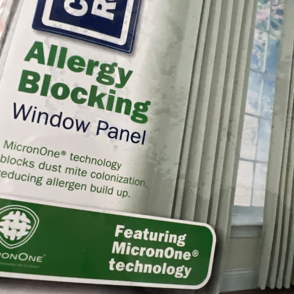 New Clean Rest Allergy Blocking Window Panel Drape Washable Lined 54