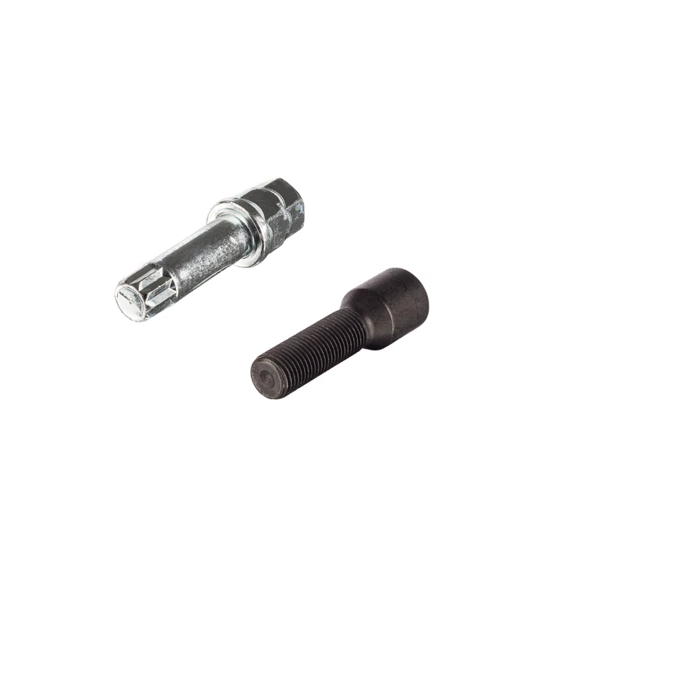 16x M14 x 1,25, 45 mm Gewinde, schwarze Stimmschrauben mit Schlüssel (Zink) - Bild 3 von 4