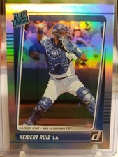 2021 Donruss Baseball #52 Keibert Ruiz Rated Rookie Career Stat Line #/500 RC 