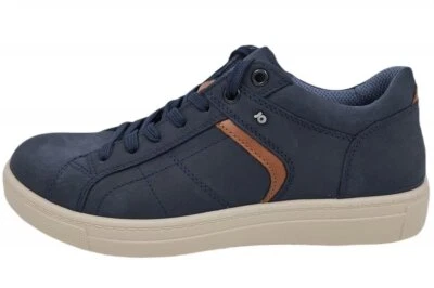 Jomos Herren Sneaker Dunkelblau Leder Schuhe 321322-178-9013