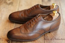 Edward Green Brown Leather Oxford Brogue Shoes UK 9 E US 9.5 RRP: £1000+