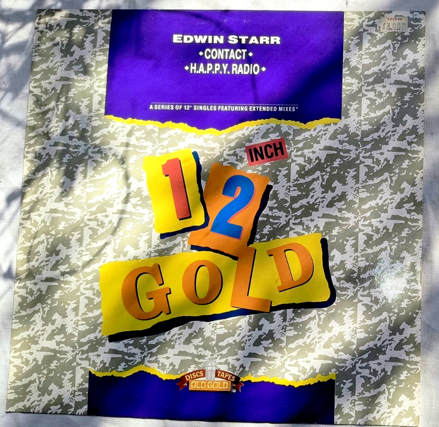 EDWIN STARR ""CONTACT"" / ""H.A.P.P.Y. RADIO"" REMIX 12"" (OLD GOLD)