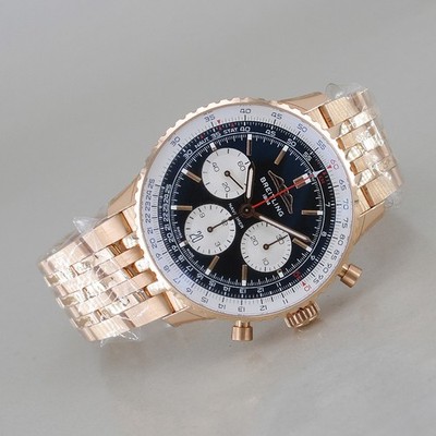 BREITLING Navitimer B01 Chronograph 43 Automatik Chronometer 18k Rosegold