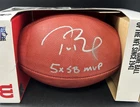 Tom Brady Patriots Signed " 5x SB MVP " THE DUKE Wilson Football AUTO Fanatics