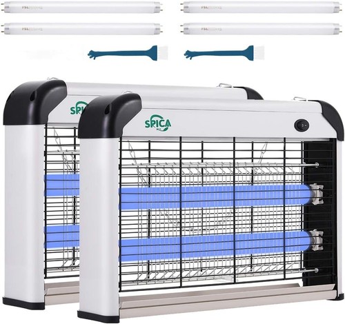 INSECT KILLER GC-20W – Lampada Insetticida 2x10W, Copertura 60 Mq, Per Interni/esterni - 4