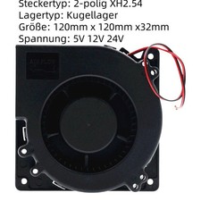 12032 120mm Radiallüfter 5V 12V 24VDC Radial...