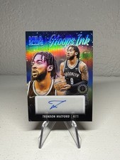 Trendon Watford 2023-24 Hoops Premium Stock #HI-WAT Hoops Ink Auto Silver Prizm