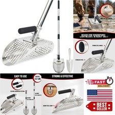 Lightweight Metal Detecting Scoop with Ergonomic Handle for Beach Treasure