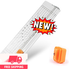 Cortadora de papel deslizante pequeña, cortadora de papel de 35,5 cm, corte bidi