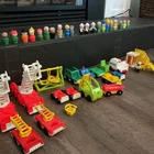 Vintage Fisher Price Little People Wooden Mixed Lot Accessories Figures 70's