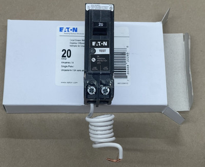 Eaton Cutler-Hammer QB1020GF 20A 1-Pole Bolt-On GFCI Circuit Breaker NEW IN BOX
