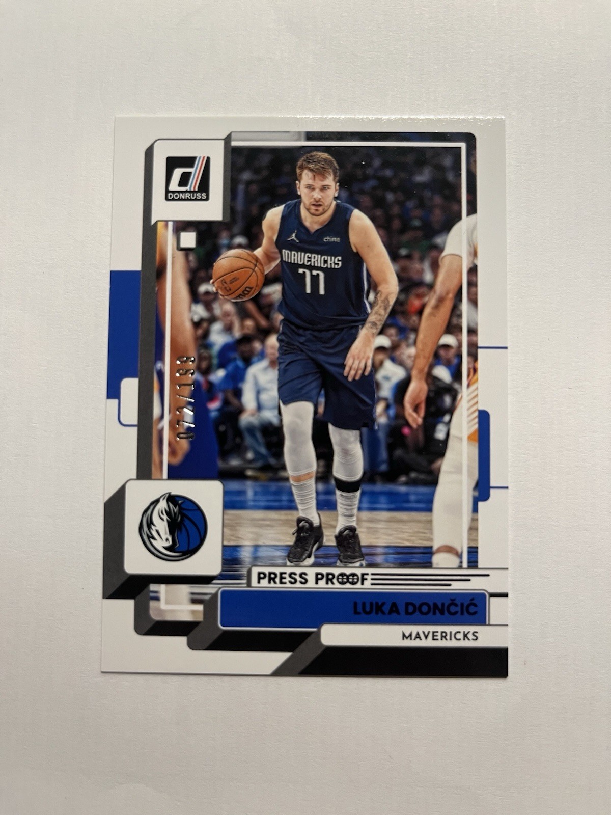 2022-23 Panini Donruss Purple Press Proof /199 Luka Doncic Luka Dončić #143 B1