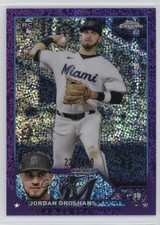 2023 Topps Chrome Purple Speckle Refractor /299 Jordan Groshans #9 14cn