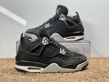 Taglia 7Y - Scarpe da ginnastica Air Jordan 4 Retro SE Mid in tela nera (DV0553-006)