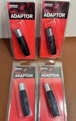 Planet Waves XLR Male to 1/4'' Female Balanced Adapter 4 Pack Open Box
