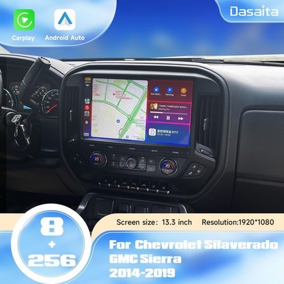 Dasaita Android 13 Car Stereo for Chevrolet Silverado GMC Sierra 2014-2019 Radio