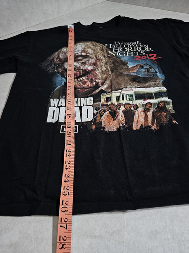 Halloween Horror Nights 2012 Universal AMC Walking Dead Adult Large Tshirt Used - Picture 6 of 7
