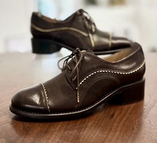 Office Of Angelina Scott, Ms. Neale Derby Manzanita Brown Oxfords Sz 39 - EUC 