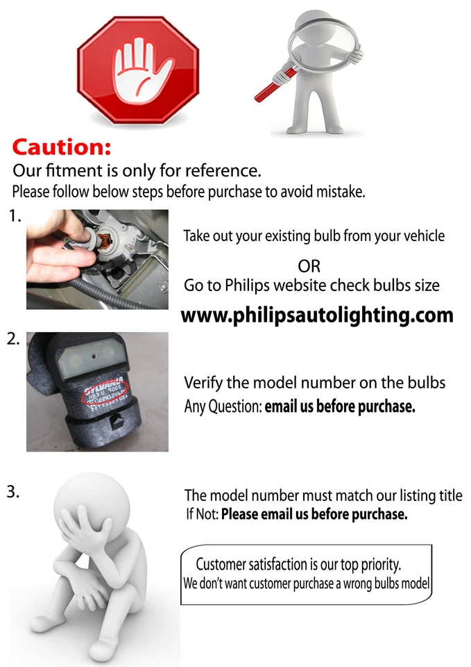 9007 HB5 Xenon HID Conversion 6000K Diamond White light Replacement Bulbs A184 - Image 4 of 4