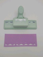 Martha Stewart Paper Punch Embossed Zig Zag Edge Ornate Border Design Card Craft