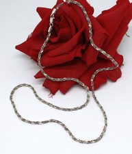 Sterling Silver Textured Italy Chain 9.94g 24" Necklace CAT RESCUE